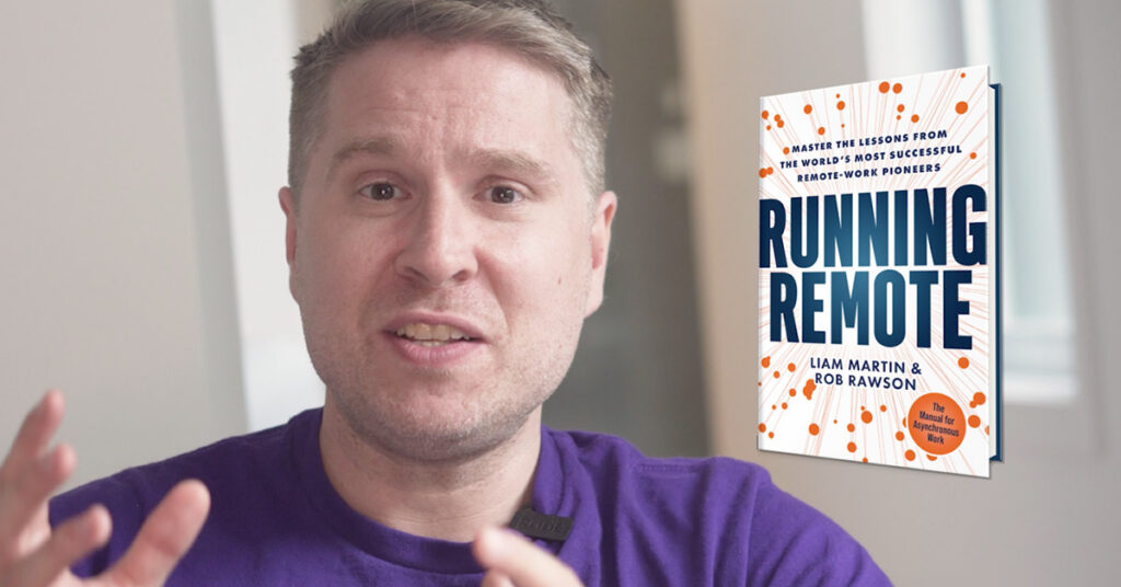The author with "Running Remote"