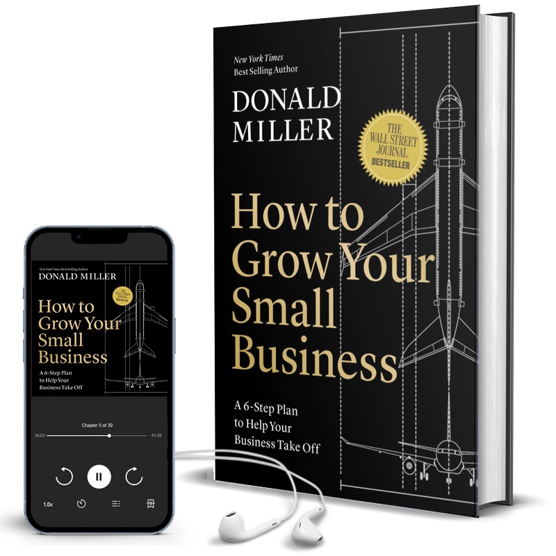 Audiobook and hardcover of How to Grow Your Small Business