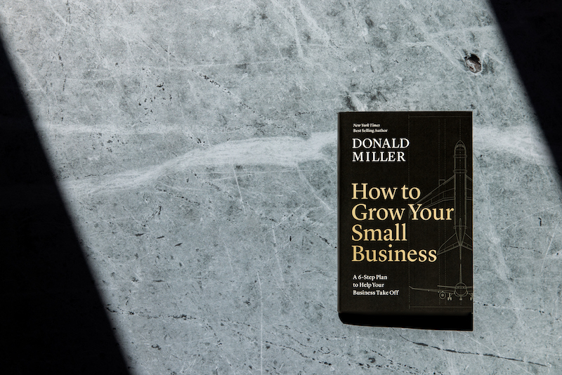 How to Grow Your Small Business on a marble table